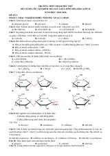 Đề cương ôn tập Giữa kì 1 Hóa học 12 năm 2025–2026 trường THPT Phạm Phú Thứ (Đà Nẵng)